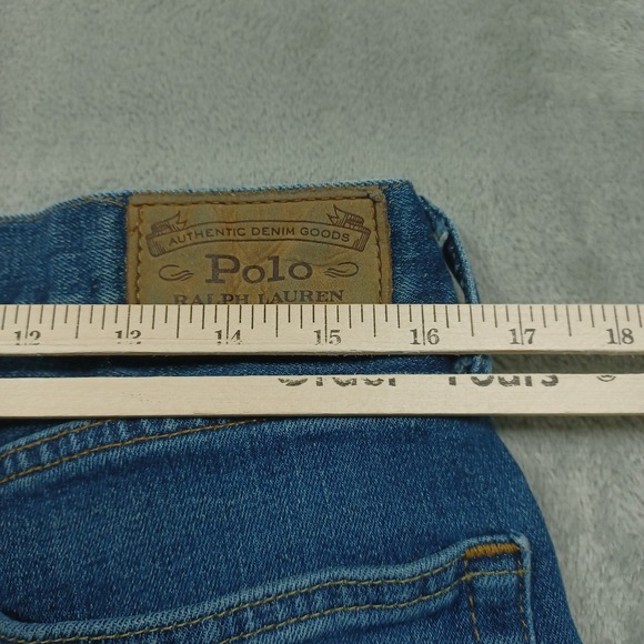 Polo Ralph Lauren Jeans Mens 33x32 Blue Denim Hampton Relaxed Straight Casual - Picture 10 of 10